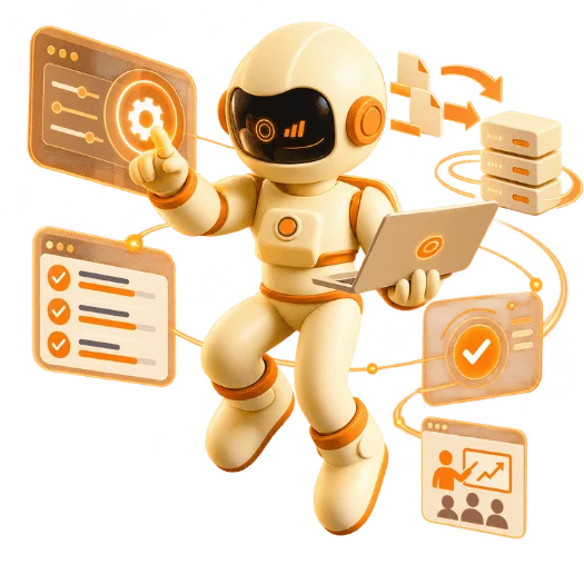 Robô DigiFULL acompanhando a implantação assistida do Clínica nas Nuvens